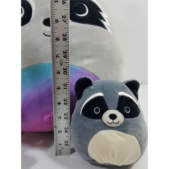 Squishmallows lot of 4 Kaldette Pink Panda Randy Max Raccoon Francis Lion Plush - Picture 12 of 14